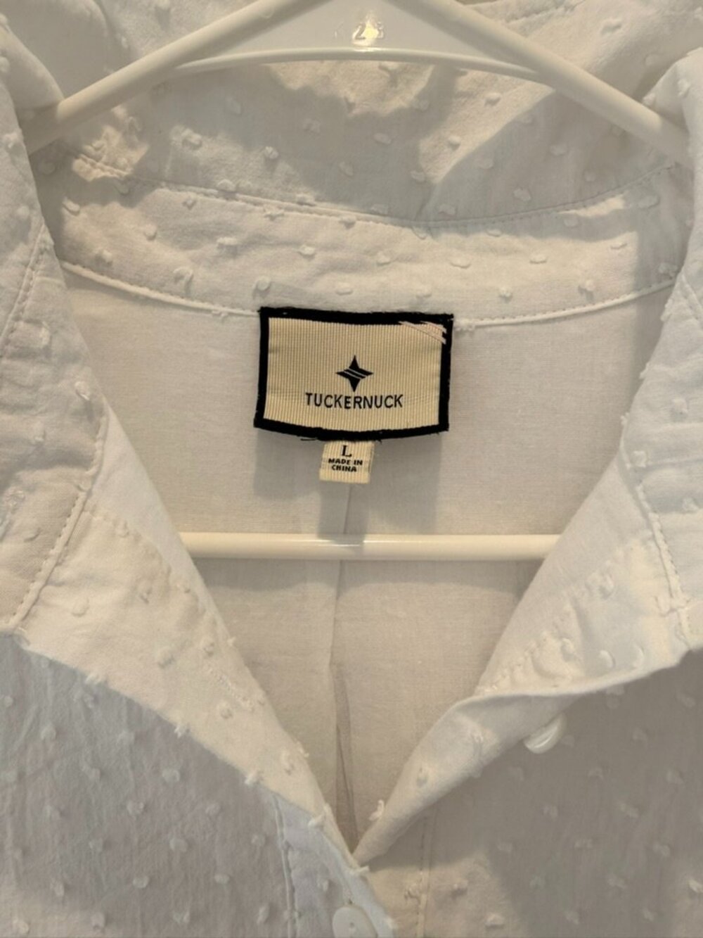 Tuckernuck White Swiss Dot Callahan Shirt Dress - Picture 2 of 6